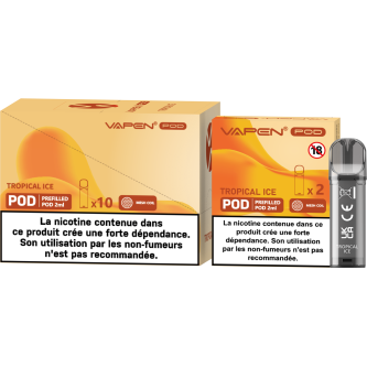 B.10 PODS VAPEN TROPICAL ICE 10MG (5 x 2 PODS)