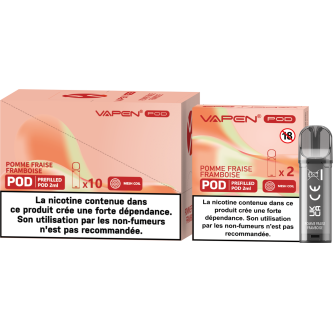 B.10 PODS VAPEN POMME FRAISE FRAMBOISE 10MG (5 x 2 PODS)