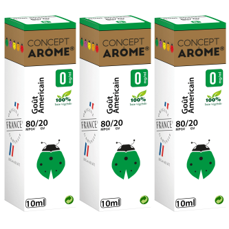 3x 10ML GOUT AMERICAIN 00MG