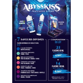 OFFRE DE LANCEMENT ABYSSKISS 50ML - 100ML