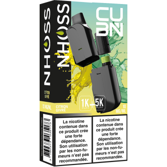 B.5 CUB'N POD 2ML + FLACON 10ML CITRON GIVRE 10MG