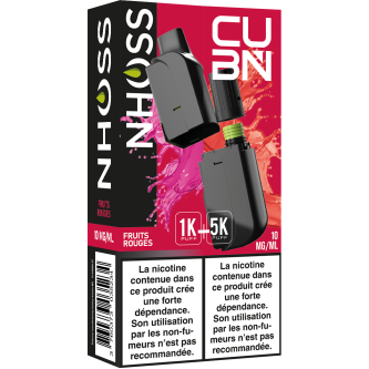 B.5 CUB'N POD 2ML + FLACON 10ML FRUITS ROUGES 10MG