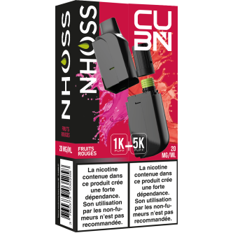 B.5 CUB'N POD 2ML + FLACON 10ML FRUITS ROUGES 20MG