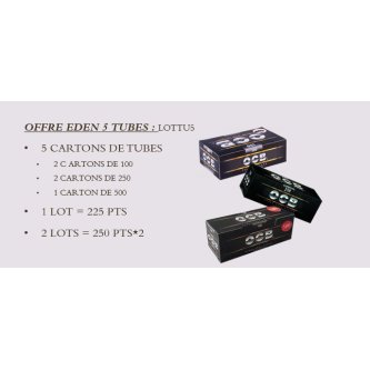 OFFRE EDEN 5 TUBES