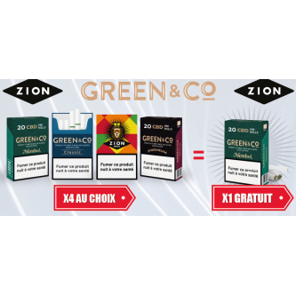 4 CARTOUCHES DE 10 PAQUETS GREEN&CO