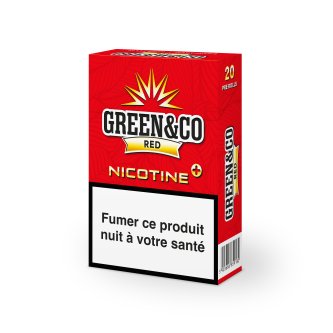 CARTOUCHE 10 PAQUETS GREEN&CO RED NICOTINE
