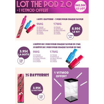 LOT THE POD 2.0+ VITMOD OFFERT
