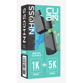 B.5 CUB'N POD 2ML + FLACON 10ML MENTHE GLACIALE 20MG