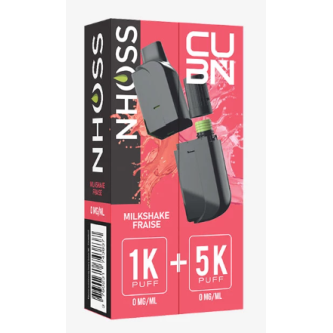 B.5 CUB'N POD 2ML + FLACON 10ML MILSHAKE FRAISE 10MG
