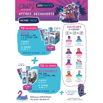 OFFRE DECOUVERTE OH MY PUFF ! MAXI