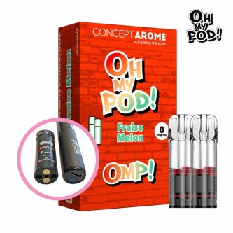 B.2 PODS RONDS FRAISE MELON 00MG