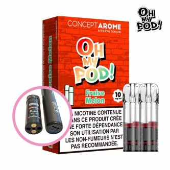 B.2 PODS RONDS FRAISE MELON 10MG