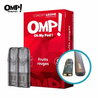 B.2 PODS PLATS FRUITS ROUGES 00MG