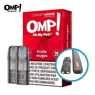 B.2 PODS PLATS FRUITS ROUGES 10MG