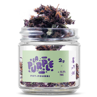 POT EN VERRE CBD ÉDITION LIMITÉE "LA PURPLE"