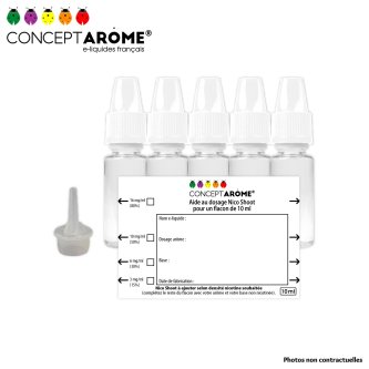 5 FLACONS VIDES 10ML